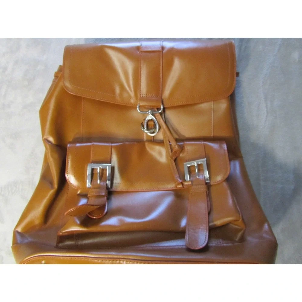 McKlein Brown Leather‎ Professional Backpack Laptop and Tablet Protection Bag